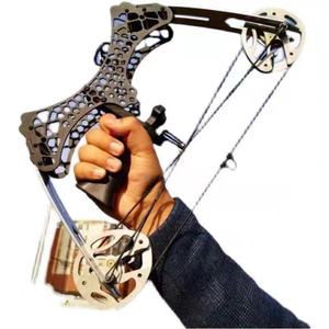 户外弹弓反曲弓十字高精度射鱼弓箭驽皮筋枪大威力打窝器玩具弩抢