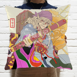 怪化猫cos配件卖药郎手办玩偶娃娃枕头靠垫坐垫金郎动漫周边