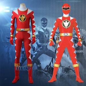 manles/漫天际 美版 恐龙战队cos 红色连者  暴连红cosplay服