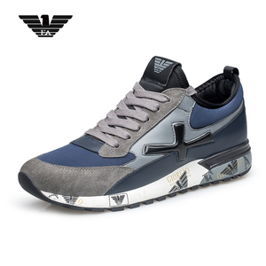 2021秋季新款利登阿玛尼男鞋运动鞋旅游鞋男士休闲板鞋真皮奢侈品