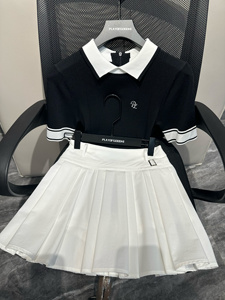 高尔夫服装女韩版高尔夫短袖女高尔夫套装高尔夫裙显瘦速干网球服
