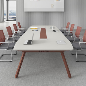 创意会议室桌长桌简约现代培训桌长条桌大小型洽谈桌椅组合工作台