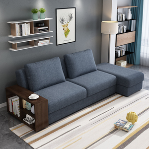 沙发小户型客厅简约现代布艺可折叠科技布储物收纳北欧两用沙发床