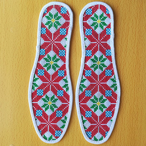 民间工艺/手工布艺---羌绣/绣画大麦刺绣特色闺蜜礼品绣花鞋垫