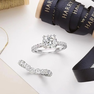 harry winston海瑞温斯顿钻石戒指 ribbon truly tryst求订婚对戒