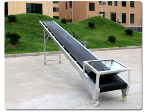 皮带电动传送带防滑装御货上料简易折叠升降式遥控变频输送机