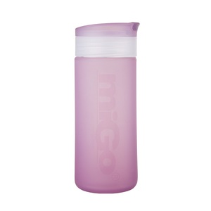 MIGO正品玻璃杯随手杯透明带盖硅胶套0.32L车载水瓶健康便携水杯