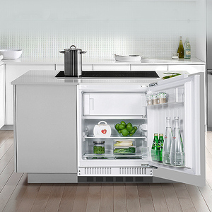 瑞典asikee卧式家用嵌入式柜子定制内嵌式台下小型矮冰箱特价正品