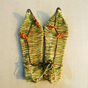 纯手工草鞋男士女藤草编织夏季系带凉鞋复古红军潮流个性天然复古