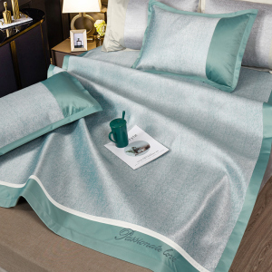 丝丝美天然冰丝凉席三件套夏可水机洗软空调席子单双人1.5米家用