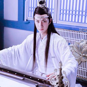 陈情令蓝忘机王一博同款电视剧魔道祖师云纹护额抹额发饰发带