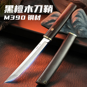 m390粉末钢高硬度户外水果刀家用防身便携精致小茶刀高颜值小刀