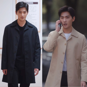 你是我的荣耀杨洋于途同款衣服小翻领中长款风衣商务男装外套免烫