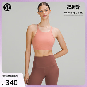 lululemon丨flowy女士运动内衣高领口款wrapfrontlw2dcss