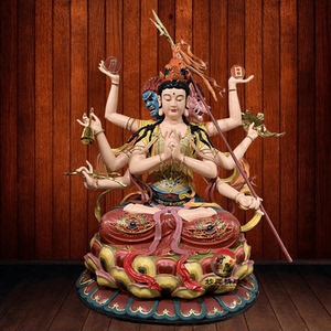 斗姆元君神像 道观家用斗母星君摆件 树脂玻璃钢铸铜摩利支天佛像
