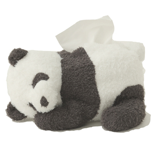 aca1297永无乡 软绵绵系列 家居毛绒柔软熊猫纸巾抽