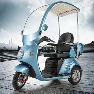 健步美景二代电动三轮休闲半封闭车配mp3可加雨帘和雨刮可配锂电