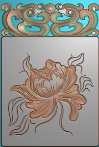 蝶恋花蝴蝶牡丹花开富贵木雕精雕图浮雕玉雕灰度图jdpbmp电脑雕刻