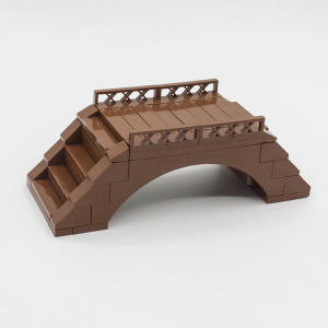 兼容乐高moc 场景 桥 国产科技教育积木零件 木桥 独木桥摆件