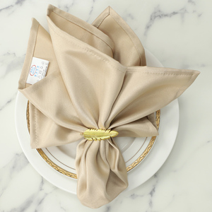 高档欧式酒店口布折花擦杯布餐厅西餐餐巾布定制餐桌垫布餐巾扣环