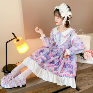 儿童洛丽塔裙子正版童装lolita洋装小学生公主裙萝莉塔女童连衣裙