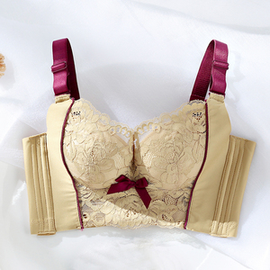 老古今糖猫调整型内衣女小胸聚拢软钢圈定型矫正副乳外扩文胸套装