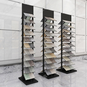 立式展架石材色板架双面大理石样品架石英石色卡架门板瓷砖展示架