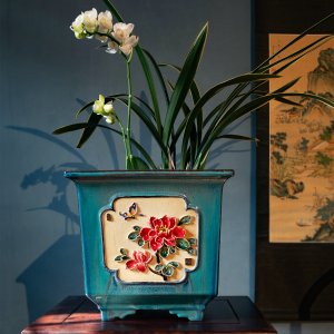 石湾花盆陶一峰