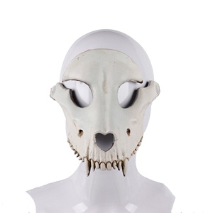 2019表演装饰道具兽装出装兽展兽头骨pu发泡3d羊骨头骷髅面具
