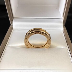 日本珠宝 品牌宝格丽bvlgari黄金750单环b.