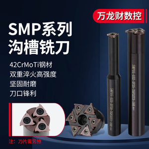 加工中心浅沟槽铣刀SMP05内孔卡簧槽铣刀内环形T型槽铣刀杆铣刀盘