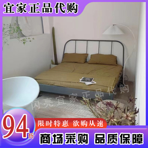 宜家国内代购科帕达床架铁艺床简易床欧式风格单人床架家用铁质床