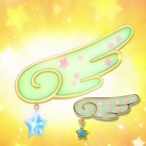 魔卡少女樱clearcard篇动漫周边翅膀徽章配饰 小樱哥哥送的礼物