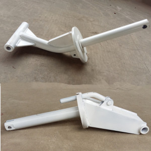 通用搅拌车配件卸料斗转轴水泥混凝土罐车下料斗底座支架支撑杆