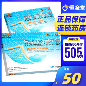 新效期】得百安 氟比洛芬巴布膏 40mg*6 贴/盒 氟比洛芬凝胶贴膏骨