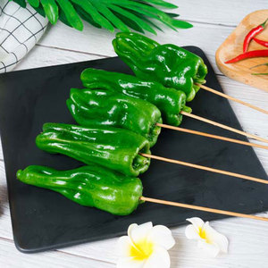 新鲜青椒5串 上海户外烧烤食材配送半成品新鲜肉串森林公园羊肉串