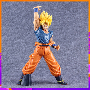 七龙珠z 黄发 孙悟空 超赛举手 元气弹 战损 手办模型摆件