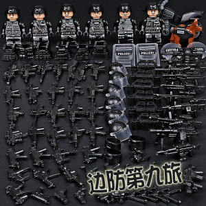 00tb477713600淘宝狼牙特战队军事人仔 兼容乐高3-6周岁益智拼插