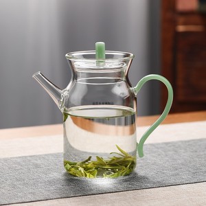 带过滤仿古宋茶壶日式执壶茶具泡绿红茶器透明带盖彩把小号手执壶