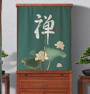 52衣衫风尚_65淘宝佛龛遮挡帘家用供桌台菩萨门帘佛像佛柜子布帘佛