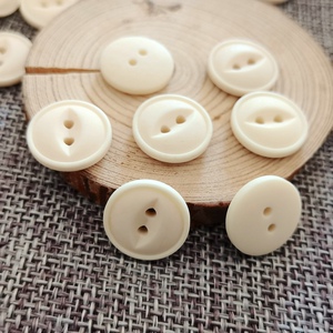 米白色天然牛骨猫眼扣 mp儿童毛衣开衫扣子 日系衬衣开衫复古纽扣