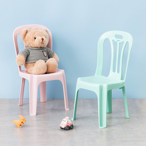 茶花塑料儿童椅子背靠椅家用书桌椅凳写字学习椅换鞋凳幼儿园