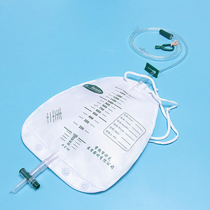 神灵一次性使用引流袋加长管加粗集尿袋 导尿袋医用引流接尿1500