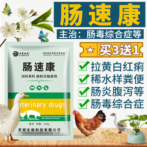 肠速康大肠杆菌猪鸡鸭鹅鸽肠毒肠炎拉稀黄白痢腹泻站立不稳添加剂