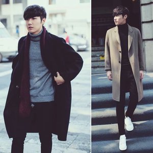 2020新款大衣男中长款帅气风衣韩版潮流春季英伦风驼色羊毛呢外套