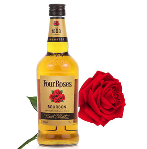 威士忌日本进口四玫瑰/four roses波本威士忌700ml单瓶威士忌洋酒