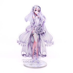 动漫v家周边立牌 洛天依 乐正绫 言和 墨清弦 花嫁双面亚克力摆件