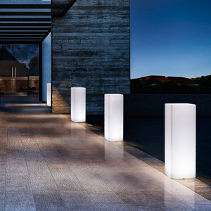 led景观灯柱户外发光酒店庭院别墅落地灯ins风简约一体艺术装饰灯