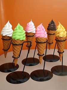 仿真冰激凌模型商用摆件冰淇淋道具网红装饰道具食物甜筒拍照摄影