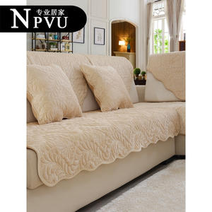 NPVU沙发垫现代简约防滑客厅坐垫秋冬北欧加厚四季通用沙发罩套